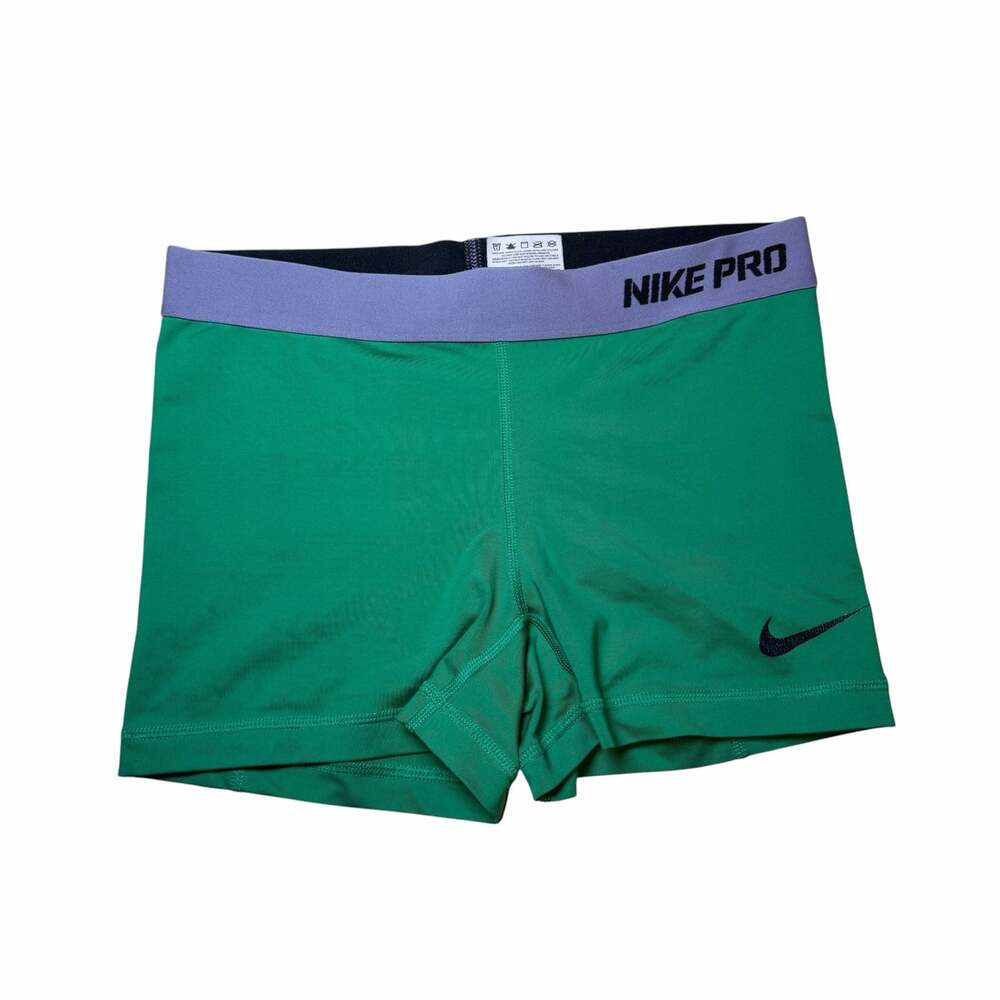 Nike Pro Dri-Fit Athletic Compression Shorts Green Women's Size Medium